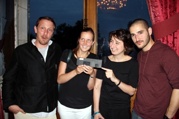 Avec le parrain Simon Allix