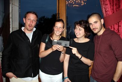 Avec le parrain Simon Allix
