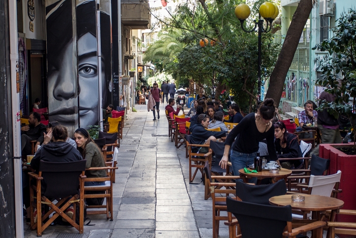 Athenes, quartier d'Exárcheia