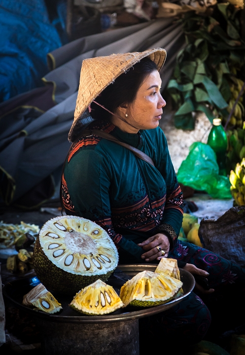 Vendeuse de Durian