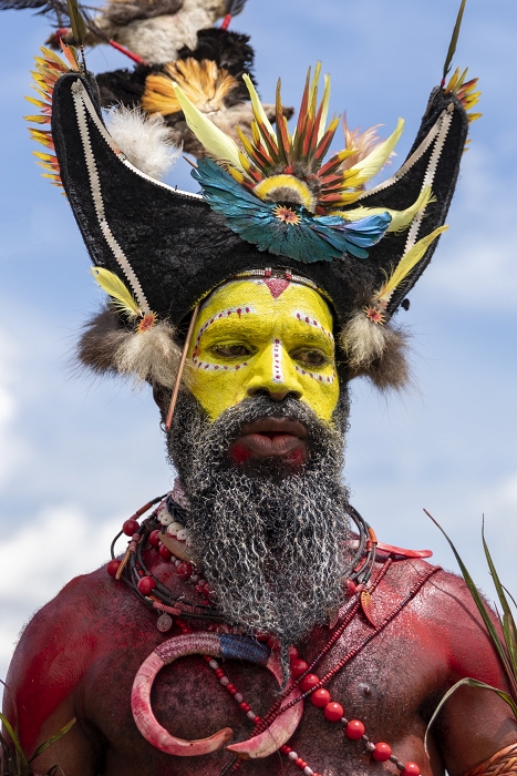 Parure colorée du mystérieux Hulis Wig-Man
